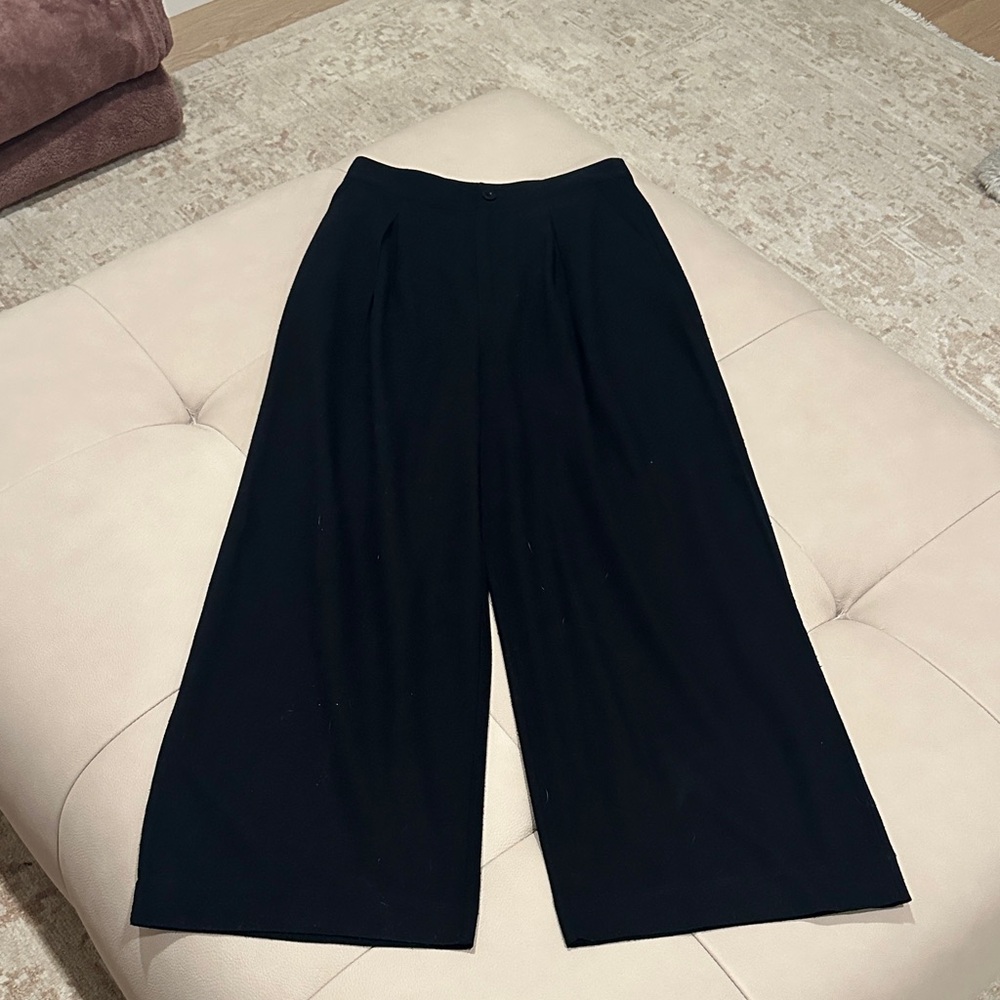 Jenni Kayne Black Wide-Leg Women's Pants